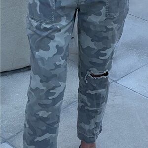 Kut from the Kloth Camouflage Ankle Jeans